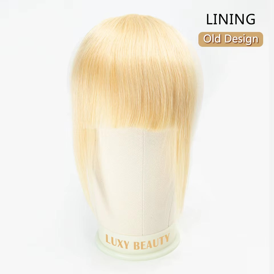 Human Hair Clip-In Bangs 3D Blunt Cut Extensions