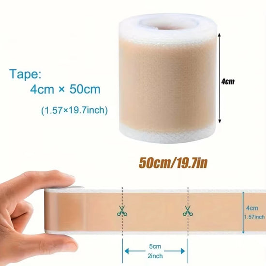 Non-Slip Silicone Wig Adhesive Tape Breathable Lace Wig Grids Knots Healer Hair Tape for Secure and Comfortable Fit