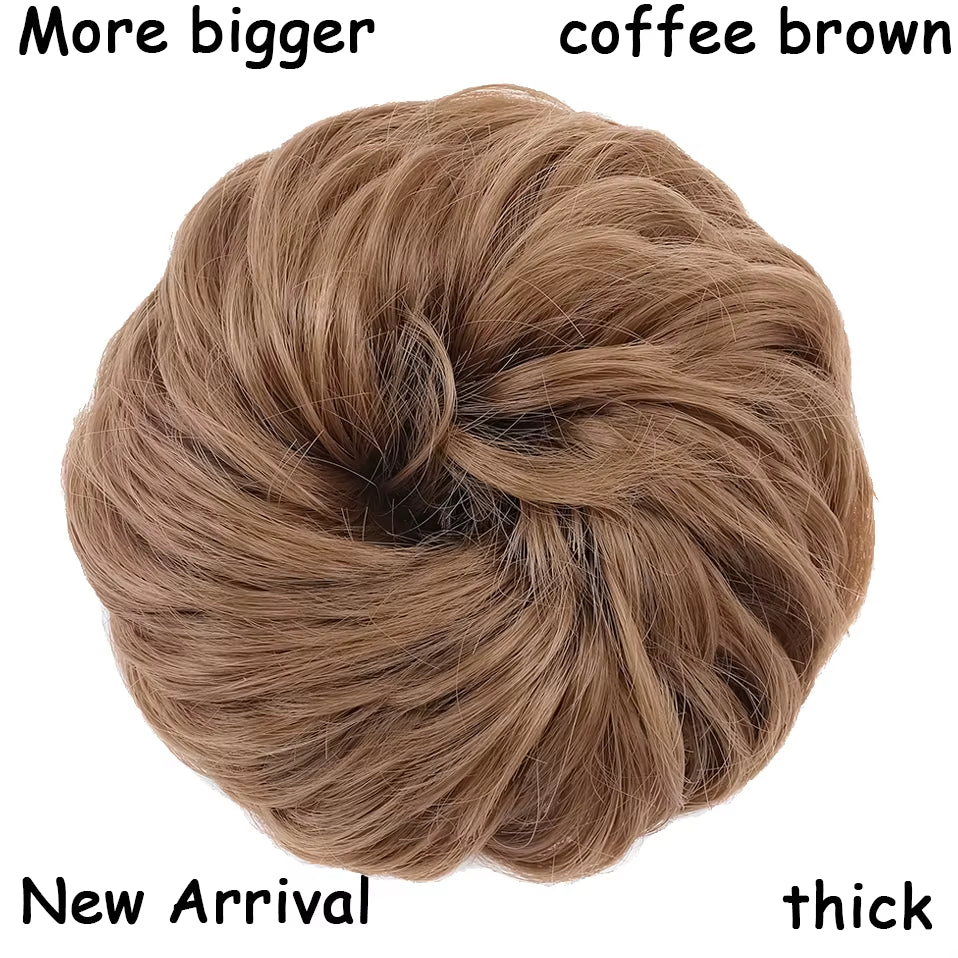 Curly Chignons Hair Scrunchie Extensions