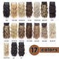 Long Wavy Synthetic Clip-In Hair Extensions 4Pcs Set