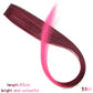 Lupu Synthetic Long Straight Rainbow Highlight Colored Hair Extensions Clip in Fake Hair Pieces for Women Heat Resistant
