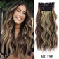 Long Wavy Synthetic Clip-In Hair Extensions 4Pcs Set