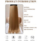 Long Straight Synthetic Hair Extension Invisible Fishing Line
