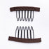 50Pcs Wig Combs to Secure Wig 4-7Teeth Wig Comb Wig Clips with Cloth for Making Wig Caps Steel Material Clips Combs