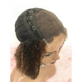 Tedhair 150% Density 5X5 Closure Lace Wig Kinky Curly 14 Inch