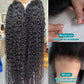 200 Density HD 13X6 Transparent Deep Water Wave Curly Lace Frontal Wigs 30 40 Inch 13X4 Lace Front Human Hair Wig