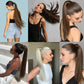 23-Inch Long Straight Wrap-Around Synthetic Ponytail Extension