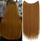 Long Straight Synthetic Hair Extension Invisible Fishing Line