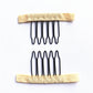 50Pcs Wig Combs to Secure Wig 4-7Teeth Wig Comb Wig Clips with Cloth for Making Wig Caps Steel Material Clips Combs