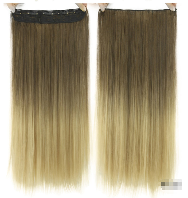 Dyed T-Color Straight Hair Clip Extensions