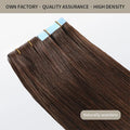 Tedhair Seamless Injected Hand-Tied Invisible Tape in Hair Extension 20Pcs Virgin Human Hair