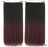 Dyed T-Color Straight Hair Clip Extensions