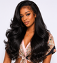 4C Edges Wig Body Wave 13X6 HD Lace Frontal Wig Loose Wave Lace Front Human Hair Wigs 250% Full Hair Lace Wigs