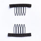 50Pcs Wig Combs to Secure Wig 4-7Teeth Wig Comb Wig Clips with Cloth for Making Wig Caps Steel Material Clips Combs