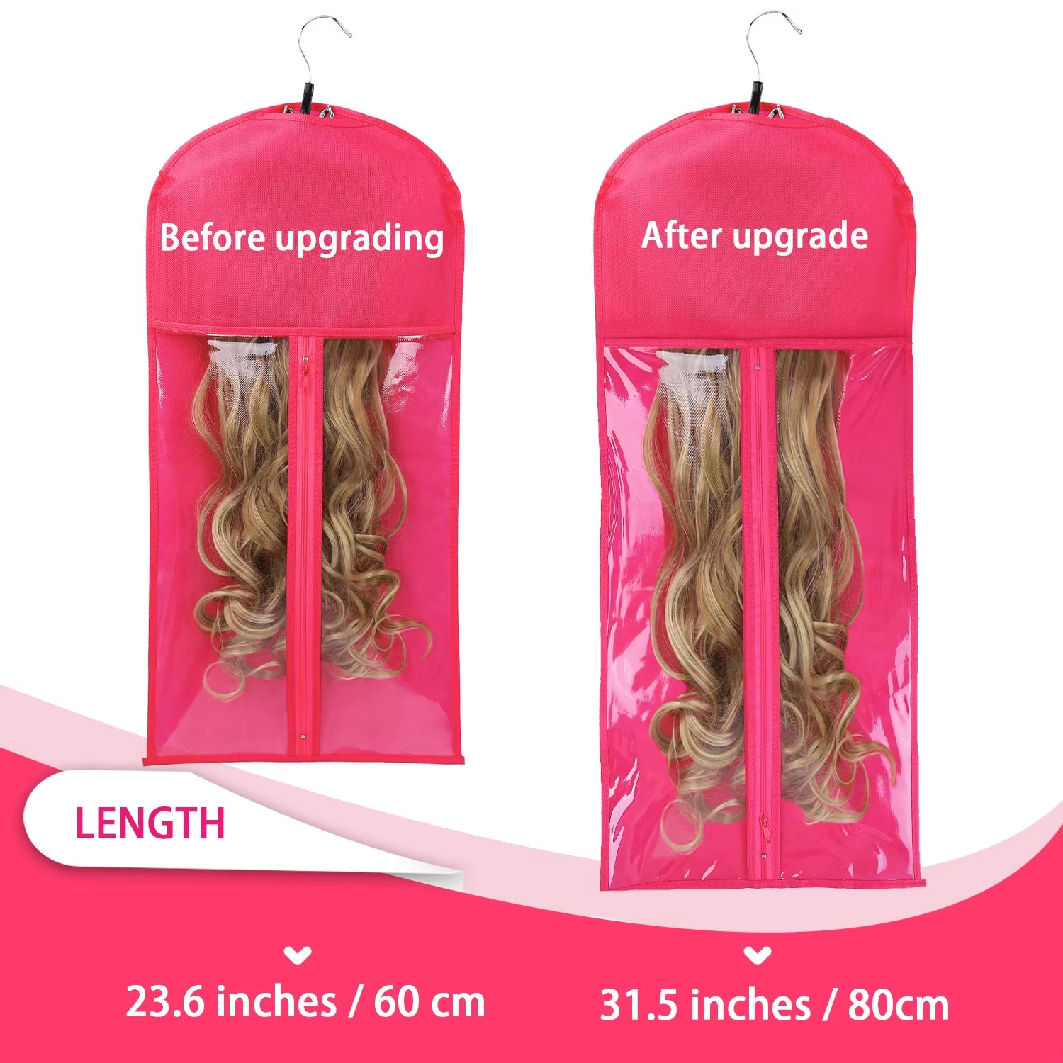 Portable Wig Storage Bag with Hanger in 4 Colors