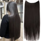 Long Straight Synthetic Hair Extension Invisible Fishing Line