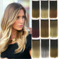 Dyed T-Color Straight Hair Clip Extensions
