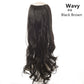 Wavy U-Part Clip-In Synthetic Wig Hairpiece