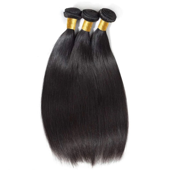 Natural Color Straight Human Hair Bundles 14-30 Inches Brazilian 1 3 4 Bundle Remy Human Hair Extensions Double Weft
