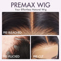 Tedhair 150% Density 13X4 Super Natural Hairline Silky Blunt Cut HD Glueless Frontal Lace Short Bob Wig Straight 10"