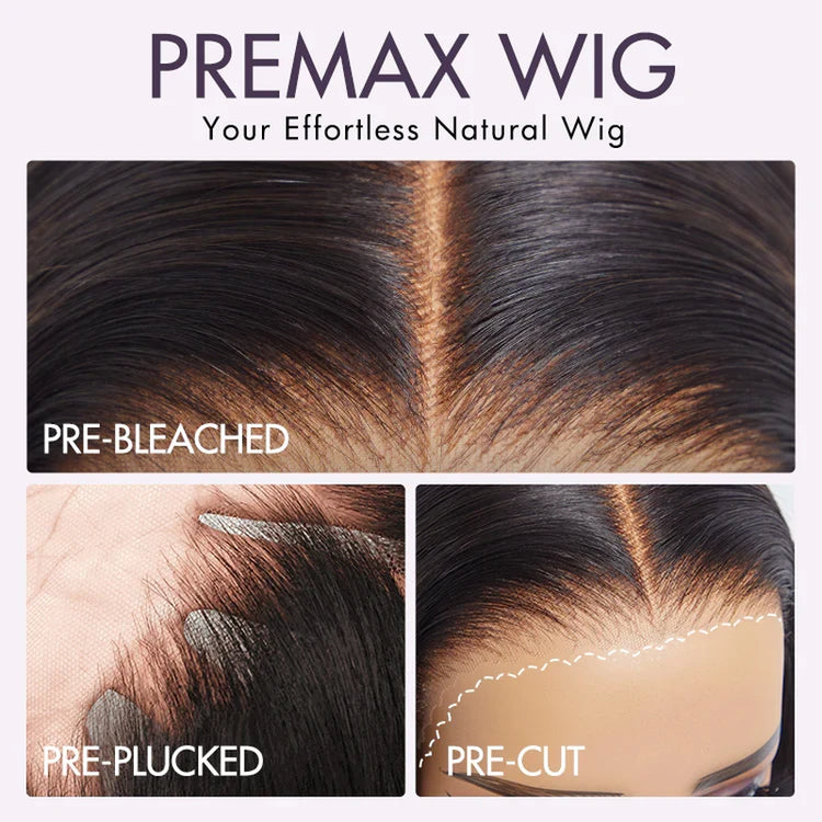 Tedhair 150% Density 13X4 Super Natural Hairline Silky Blunt Cut HD Glueless Frontal Lace Short Bob Wig Straight 10"
