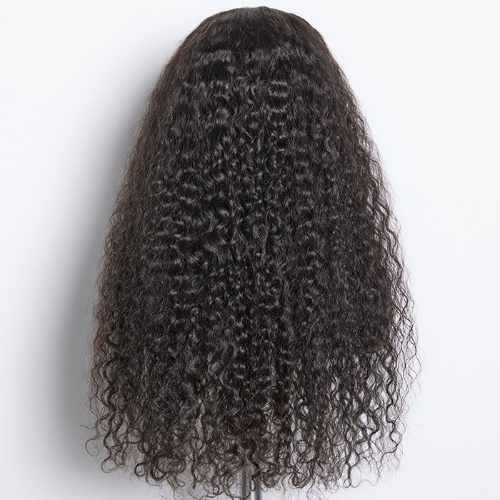 180% Density Brazilian Virgin Hair 5X5 Lace Closure Wig Water Wavy