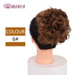 HUAYA Curly Chignon Messy Bun Updo Clip in Hair Piece Extensions Wiht Hairpins Elastic Band Synthetic Hair Bun Black Blonde