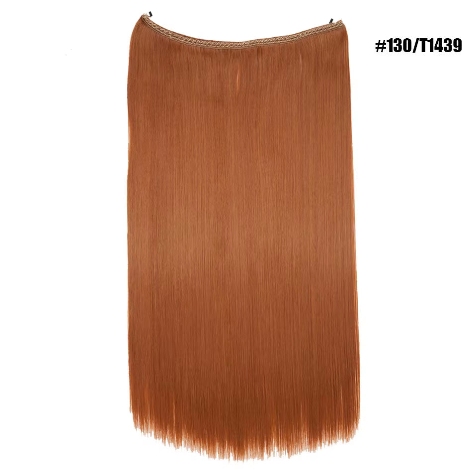 Synthetic Invisible Wire Hair Extensions Secret Fish Line Hairpiece