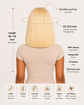 613 Blonde Straight Bob Glueless Lace Front Human Hair Wig