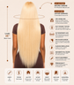 613 Honey Blonde Straight High Density 13X6 HD Lace Front Human Hair Wigs