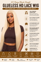 613 Honey Blonde Straight High Density 13X6 HD Lace Front Human Hair Wigs