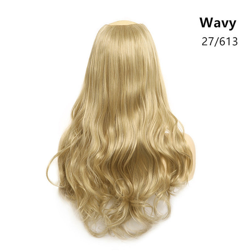 Wavy U-Part Clip-In Synthetic Wig Hairpiece