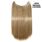 Synthetic Invisible Wire Hair Extensions Secret Fish Line Hairpiece