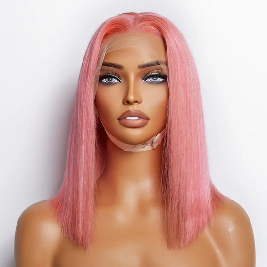 Tedhair 150% Density 13X4 Pre-Plucked Lace Frontal Bob Wig Straight 