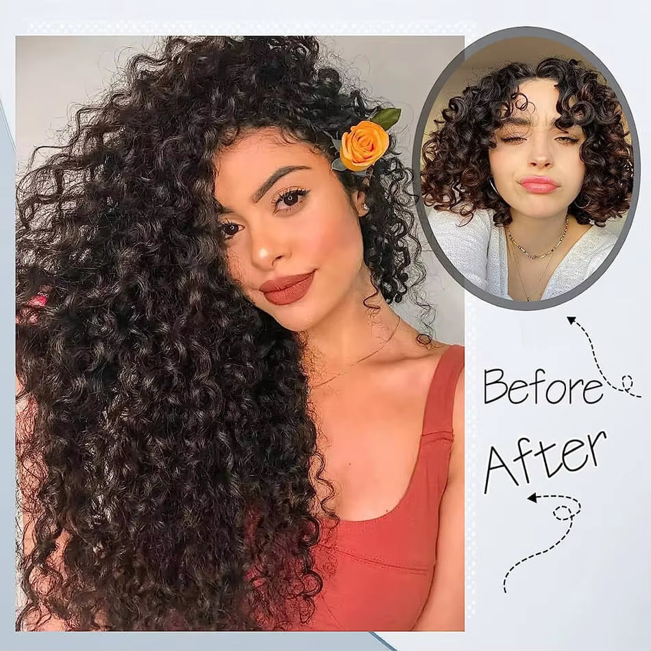 26-Inch Synthetic Jerry Curly Clip-In Hair Extensions 140G