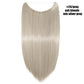Synthetic Invisible Wire Hair Extensions Secret Fish Line Hairpiece