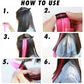 Lupu Synthetic Long Straight Rainbow Highlight Colored Hair Extensions Clip in Fake Hair Pieces for Women Heat Resistant