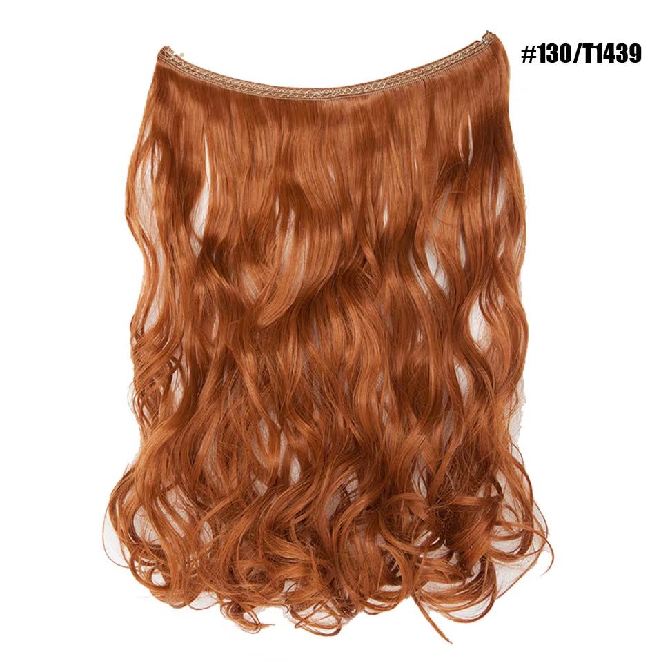 Synthetic Invisible Wire Hair Extensions Secret Fish Line Hairpiece