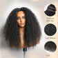 Tedhair Wear and Go 180% Density Half Wig Messy Curly