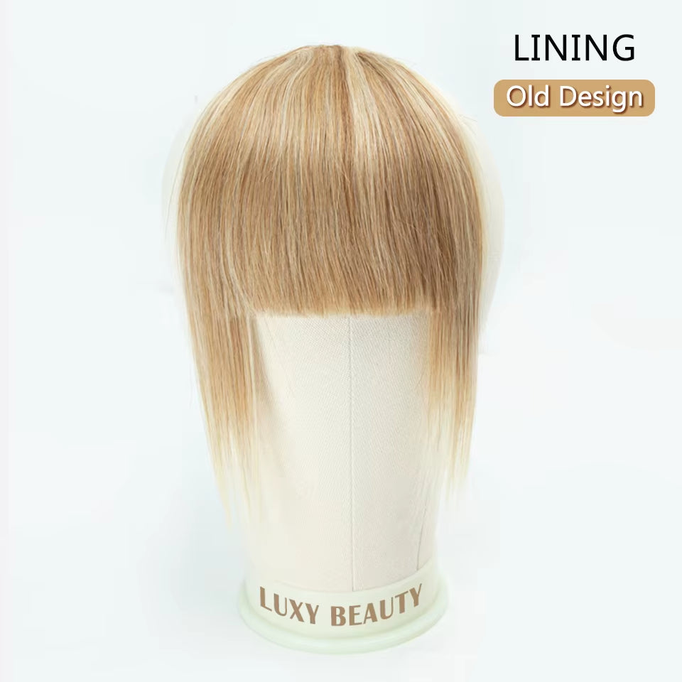 Human Hair Clip-In Bangs 3D Blunt Cut Extensions