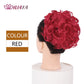 HUAYA Curly Chignon Messy Bun Updo Clip in Hair Piece Extensions Wiht Hairpins Elastic Band Synthetic Hair Bun Black Blonde