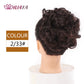 HUAYA Curly Chignon Messy Bun Updo Clip in Hair Piece Extensions Wiht Hairpins Elastic Band Synthetic Hair Bun Black Blonde