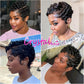 Short Curly Pixie Cut 13x4 Lace Front 100% Human Hair Wigs for Black Woman