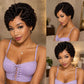 Short Curly Pixie Cut 13x4 Lace Front 100% Human Hair Wigs for Black Woman