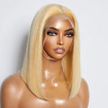 Tedhair 150% Density Pre-Plucked 13X4 Lace Frontal Bob Wig Straight #613