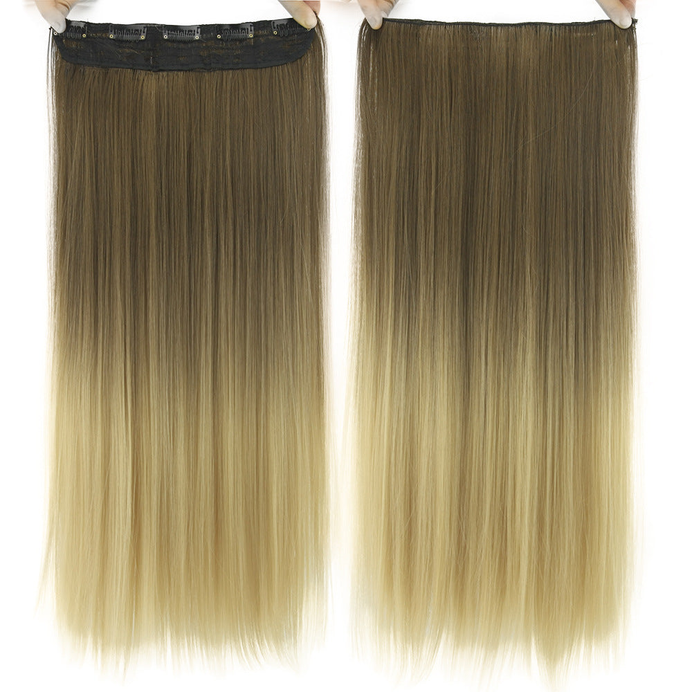 Dyed T-Color Straight Hair Clip Extensions