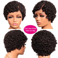 Short Curly Pixie Cut 13x4 Lace Front 100% Human Hair Wigs for Black Woman