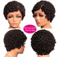 Short Curly Pixie Cut 13x4 Lace Front 100% Human Hair Wigs for Black Woman