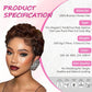 Short Curly Pixie Cut 13x4 Lace Front 100% Human Hair Wigs for Black Woman