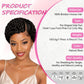 Short Curly Pixie Cut 13x4 Lace Front 100% Human Hair Wigs for Black Woman